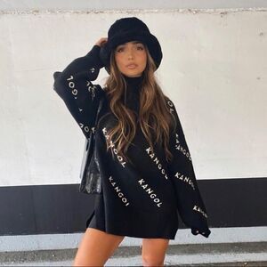 Kangol x H&M Knit Oversized Sweater Top Bloggers